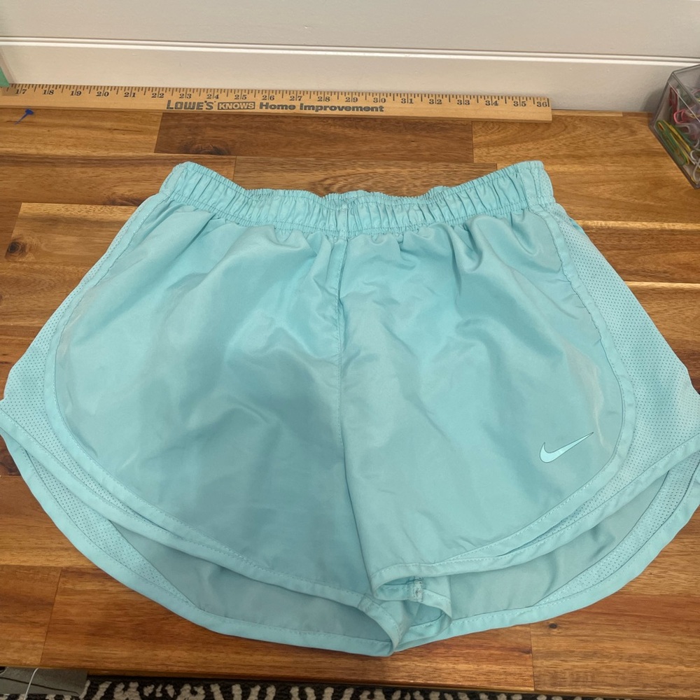 Nike Light Aqua Blue Dri-FIT Kids Shorts
